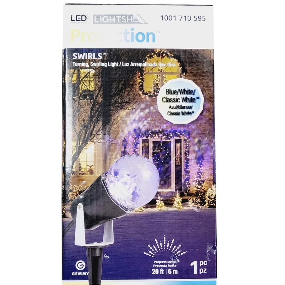 New swirl blue /white outdoor lights
